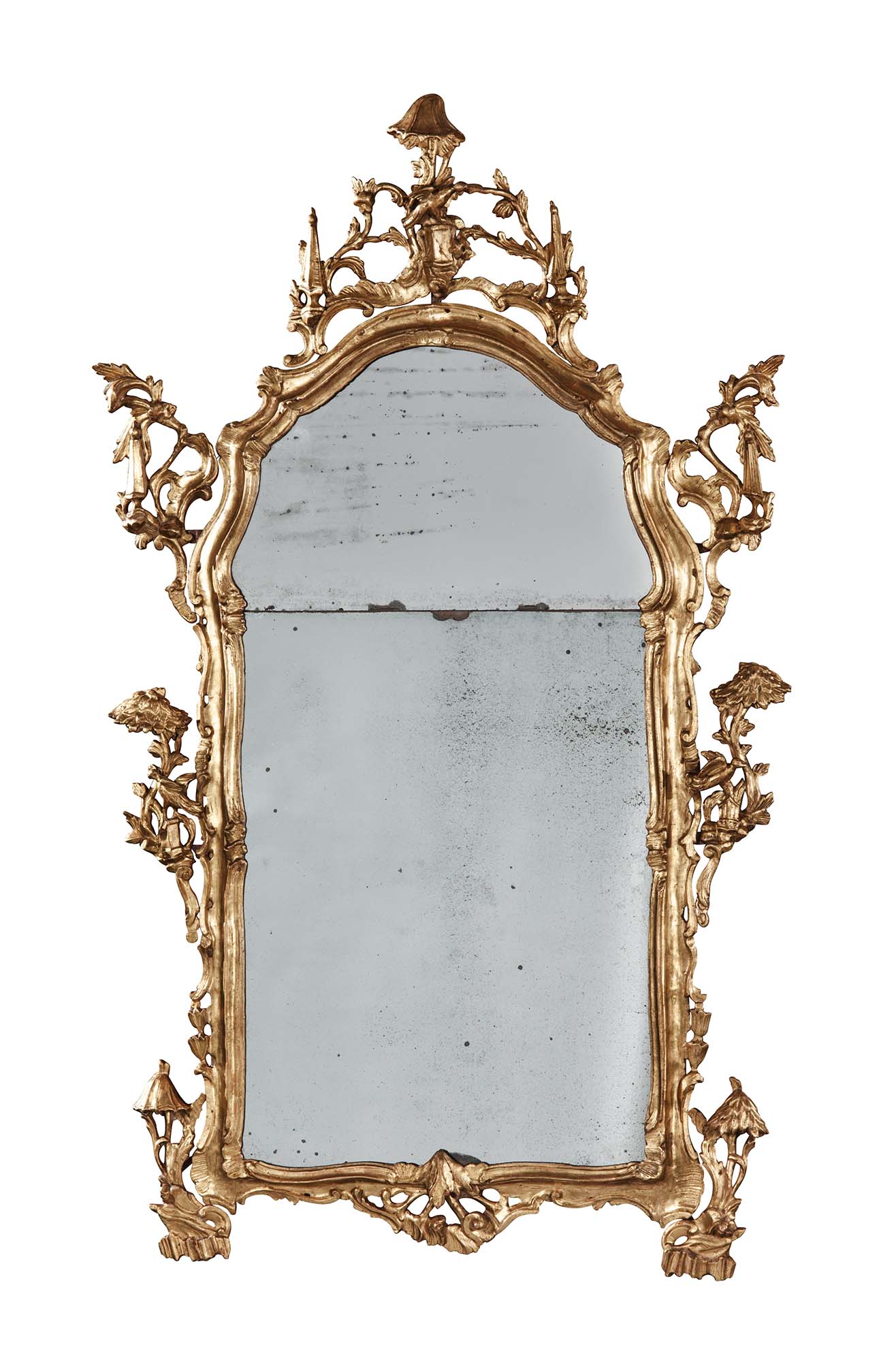 Specchiera riccamente intagliata, Venezia, Luigi XV