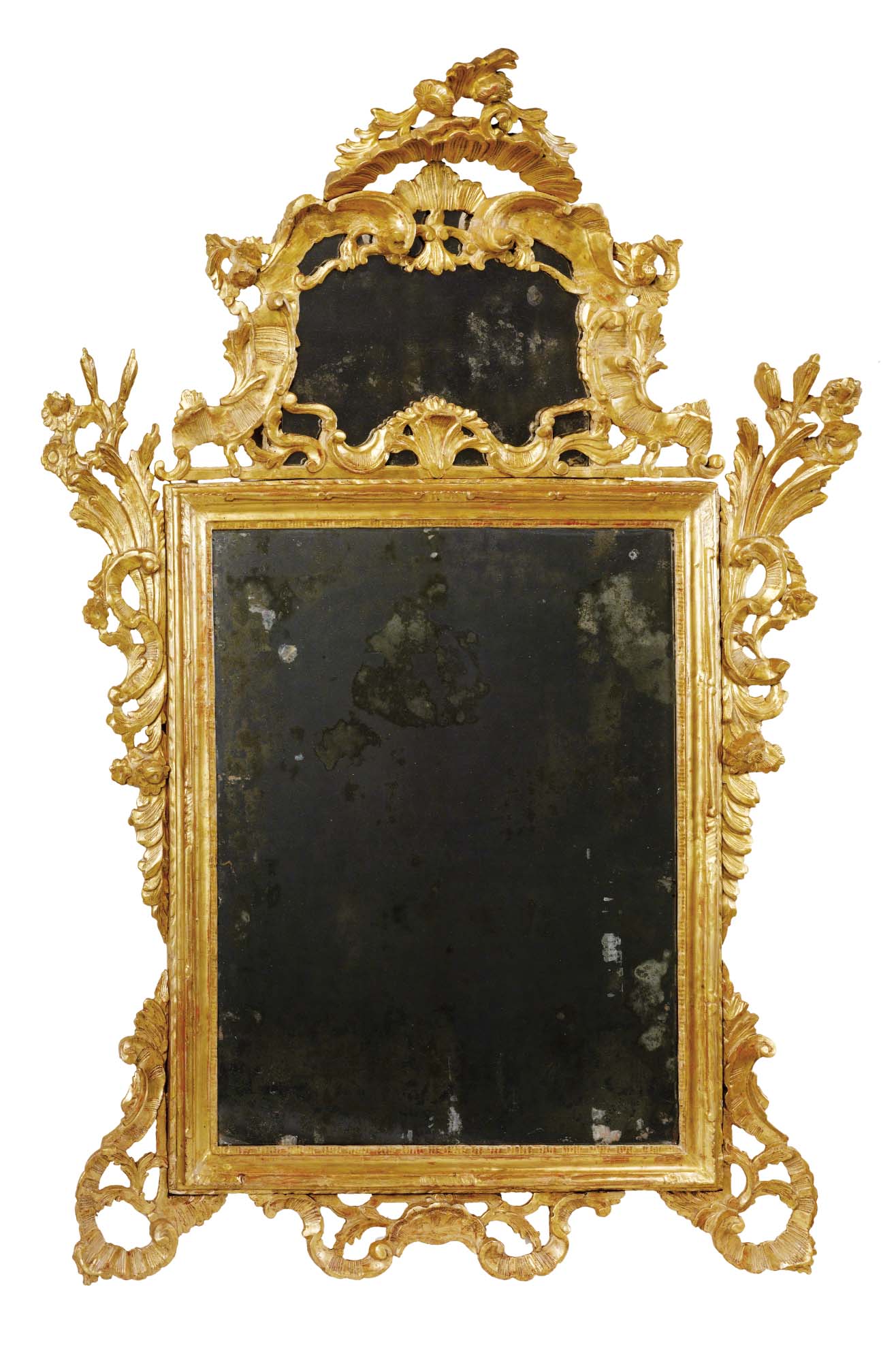 Specchiera intagliata e dorata, Luigi XV