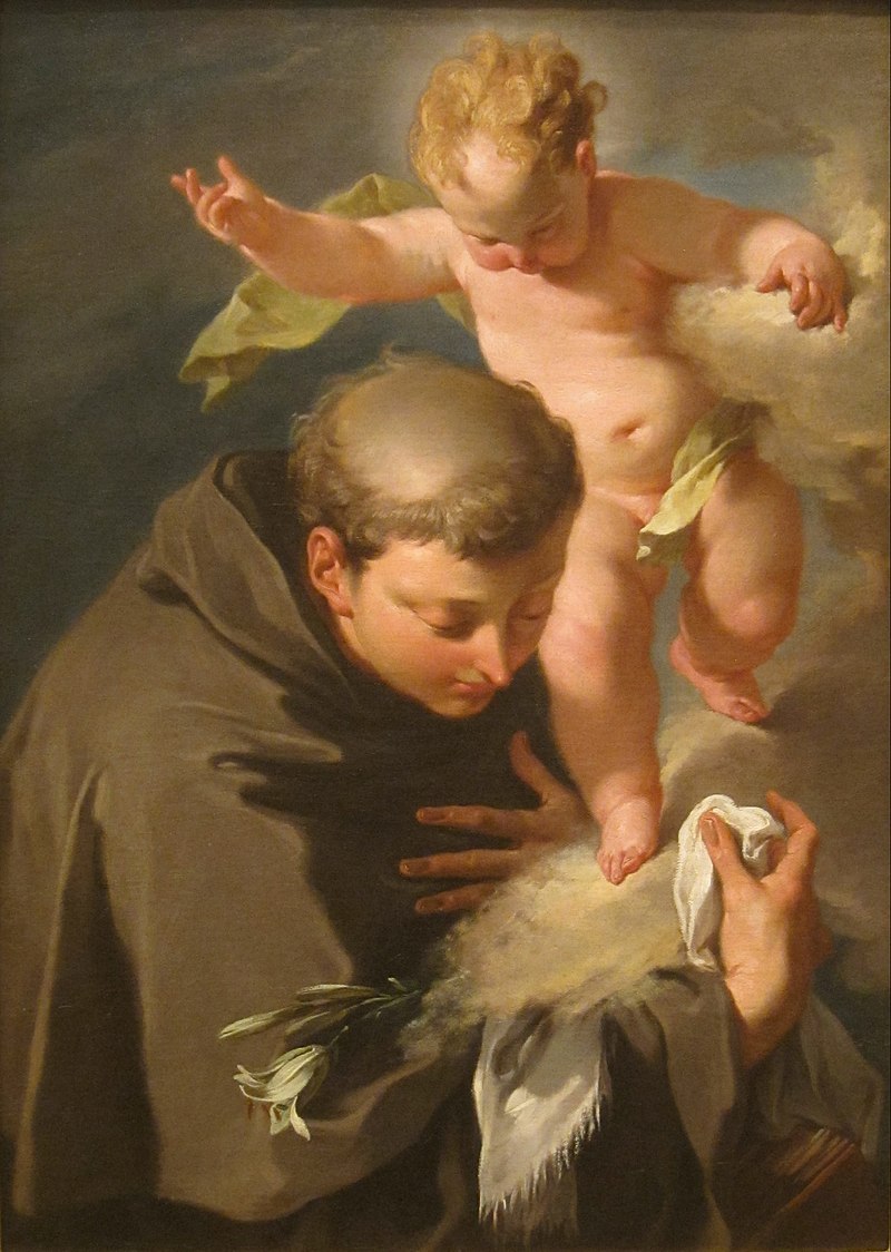 The Vision of Saint Anthony of Padua painting by Giovanni Battista Pittoni San Diego Museum of Art